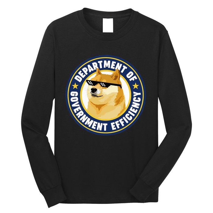 Doge Department Of Government Efficiency Long Sleeve Shirt