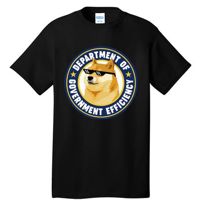 Doge Department Of Government Efficiency Tall T-Shirt