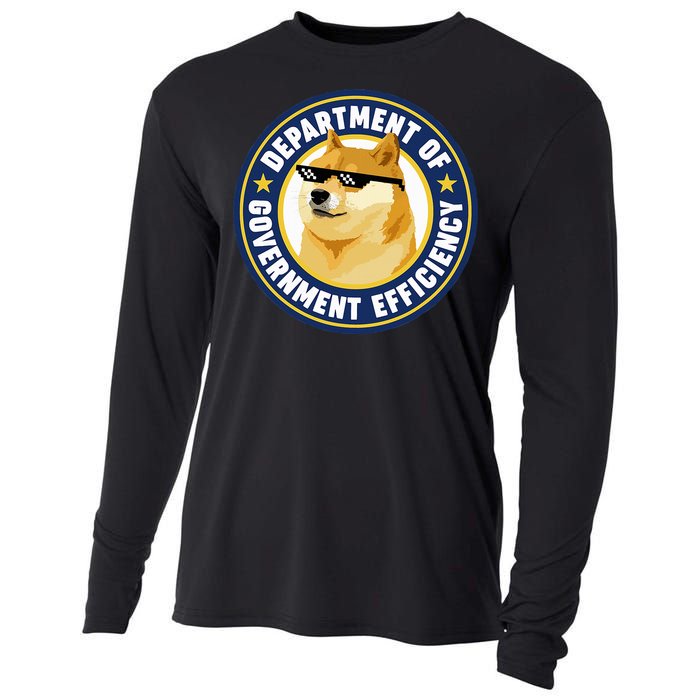 Doge Department Of Government Efficiency Cooling Performance Long Sleeve Crew