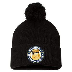 Doge Department Of Government Efficiency Pom Pom 12in Knit Beanie