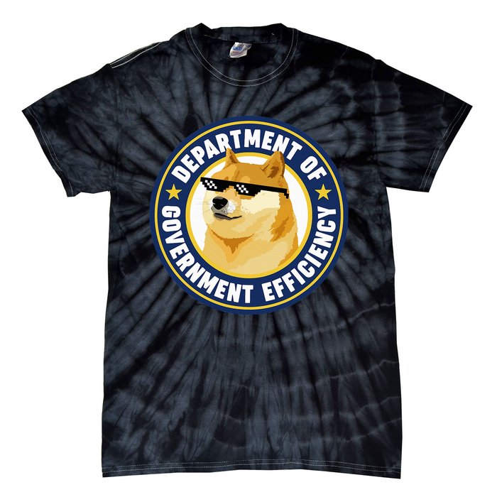 Doge Department Of Government Efficiency Tie-Dye T-Shirt