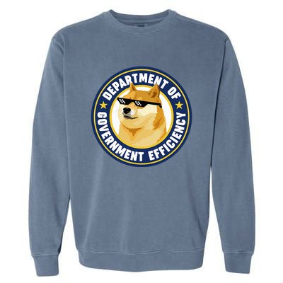 Doge Department Of Government Efficiency Garment-Dyed Sweatshirt