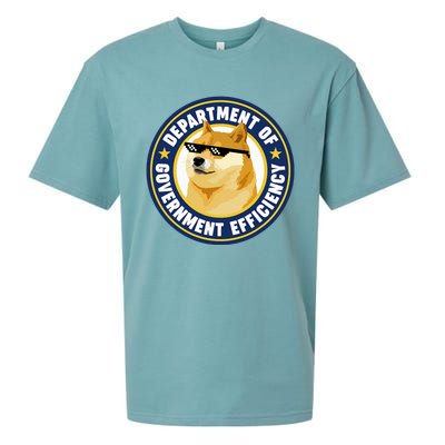 Doge Department Of Government Efficiency Sueded Cloud Jersey T-Shirt