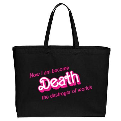 Death Destroyer Of Worlds In Pink Cotton Canvas Jumbo Tote