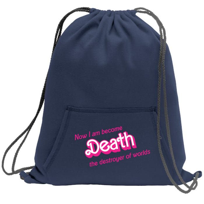 Death Destroyer Of Worlds In Pink Sweatshirt Cinch Pack Bag