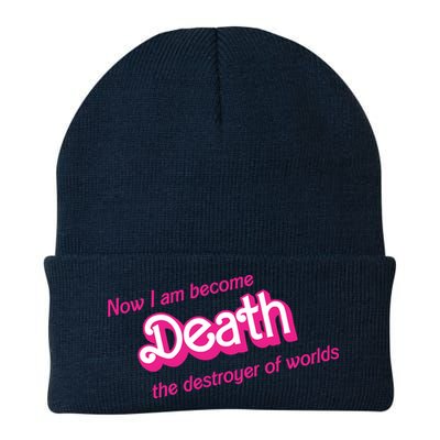 Death Destroyer Of Worlds In Pink Knit Cap Winter Beanie