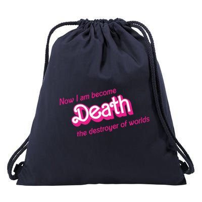 Death Destroyer Of Worlds In Pink Drawstring Bag