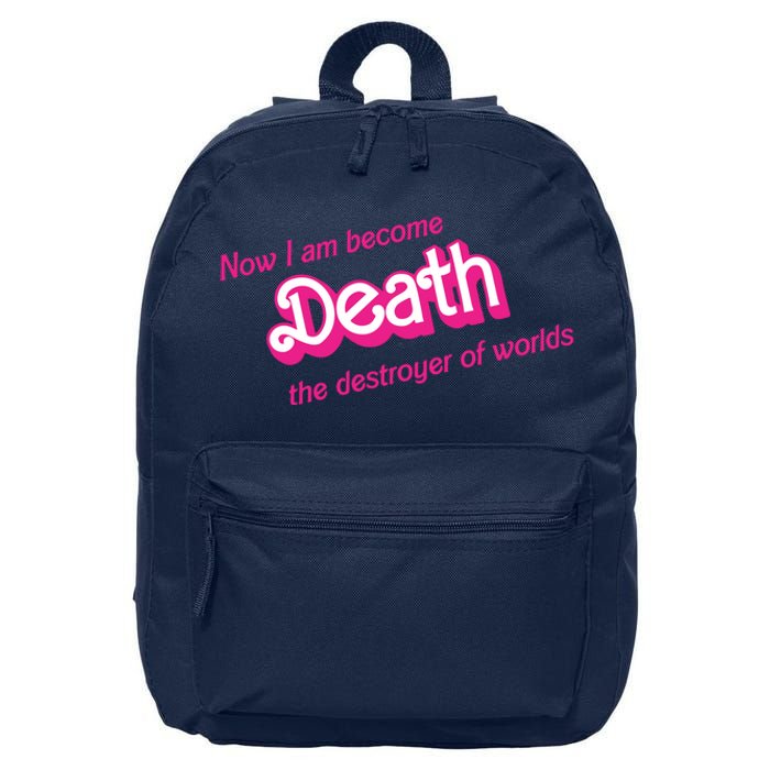 Death Destroyer Of Worlds In Pink 16 in Basic Backpack