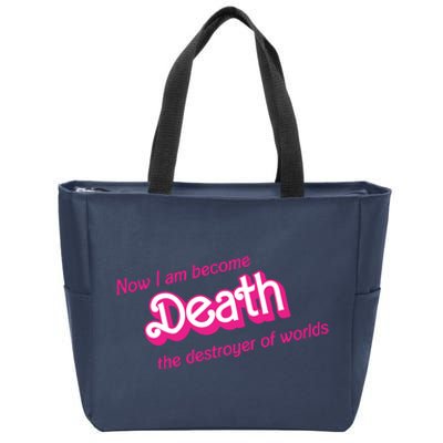 Death Destroyer Of Worlds In Pink Zip Tote Bag