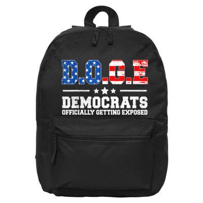 D.O.G.E Democrats Officially Getting Exposed 16 in Basic Backpack