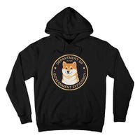 Doge Department Of Government Efficiency Shiba Inu Dog Coin Tall Hoodie