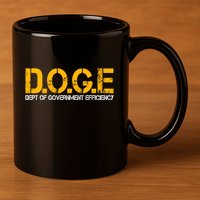 Doge Department Of Government Efficiency 11oz C Handle Ceramic Mug