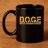 Doge Department Of Government Efficiency 11oz C Handle Ceramic Mug