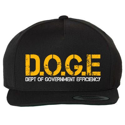Doge Department Of Government Efficiency Wool Snapback Cap