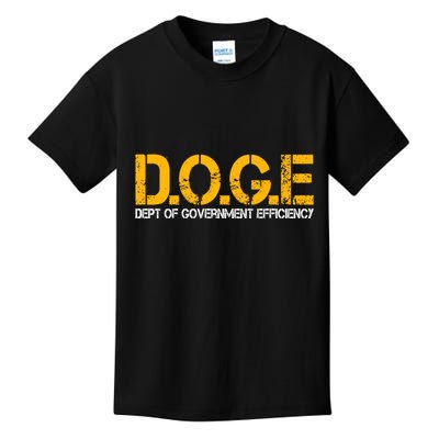 Doge Department Of Government Efficiency Kids T-Shirt