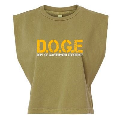 Doge Department Of Government Efficiency Garment-Dyed Women's Muscle Tee