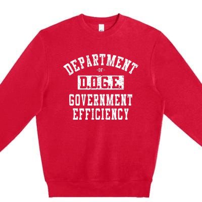 Doge Department Of Government Efficiency Premium Crewneck Sweatshirt