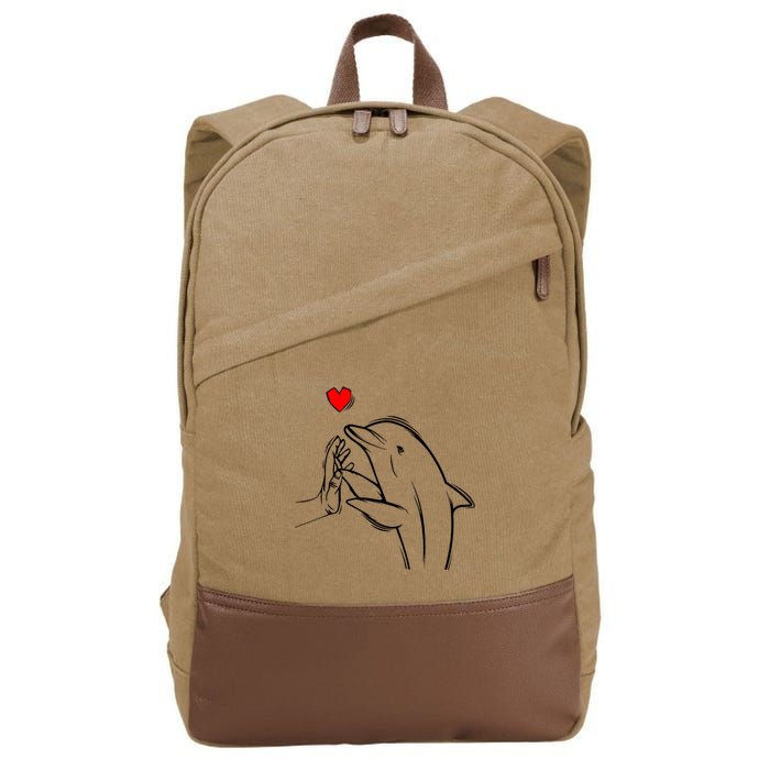 Dolphin Cotton Canvas Backpack