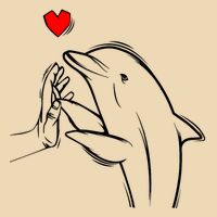 Dolphin Drawstring Bag