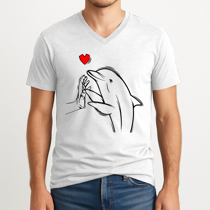 Dolphin V-Neck T-Shirt