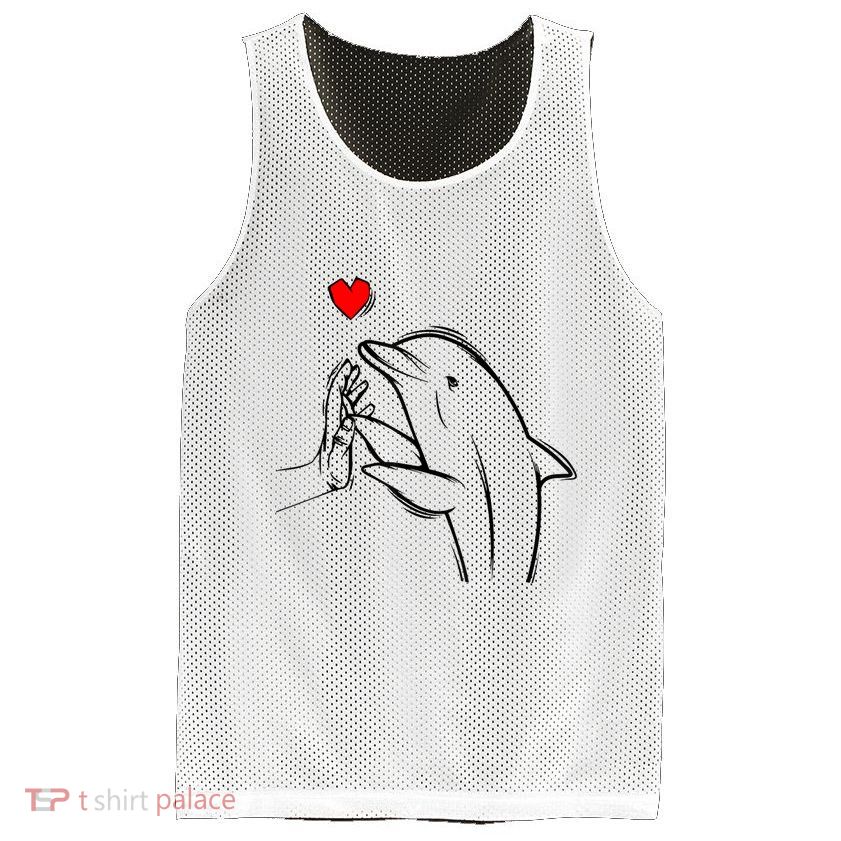 Dolphin Mesh Reversible Basketball Jersey Tank