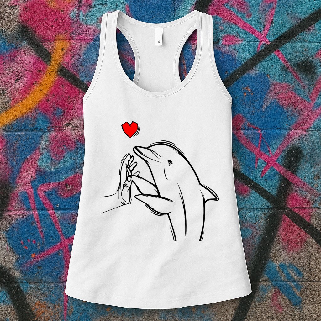 Dolphin Womens Tank Top