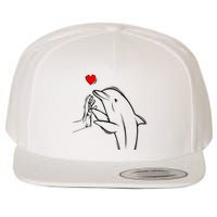 Dolphin Wool Snapback Cap