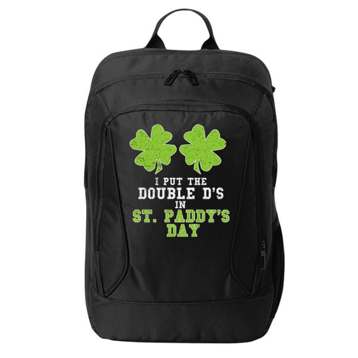 Double Ds On St Paddys Day Shamrock Funny Patricks City Backpack