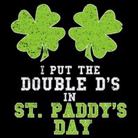 Double Ds On St Paddys Day Shamrock Funny Patricks 16 in Basic Backpack