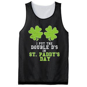 Double Ds On St Paddys Day Shamrock Funny Patricks Mesh Reversible Basketball Jersey Tank