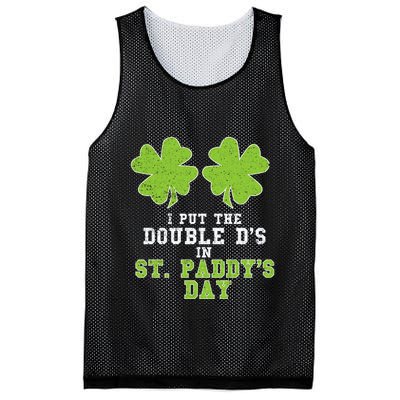 Double Ds On St Paddys Day Shamrock Funny Patricks Mesh Reversible Basketball Jersey Tank