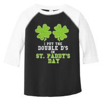 Double Ds On St Paddys Day Shamrock Funny Patricks Toddler Fine Jersey T-Shirt