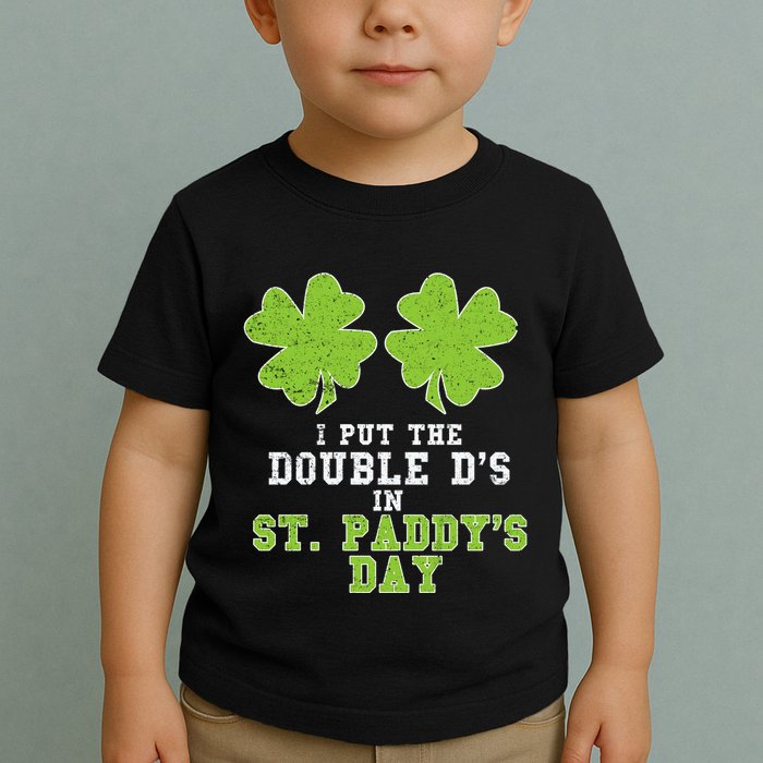 Double Ds On St Paddys Day Shamrock Funny Patricks Toddler T-Shirt