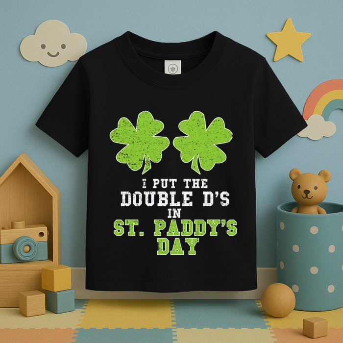 Double Ds On St Paddys Day Shamrock Funny Patricks Toddler T-Shirt