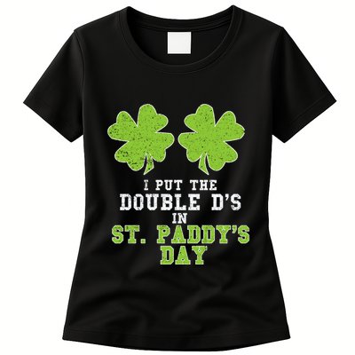 Double Ds On St Paddys Day Shamrock Funny Patricks Womens T-Shirt