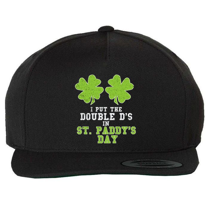 Double Ds On St Paddys Day Shamrock Funny Patricks Wool Snapback Cap