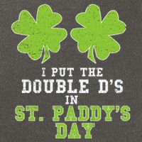 Double Ds On St Paddys Day Shamrock Funny Patricks Cotton Canvas Backpack