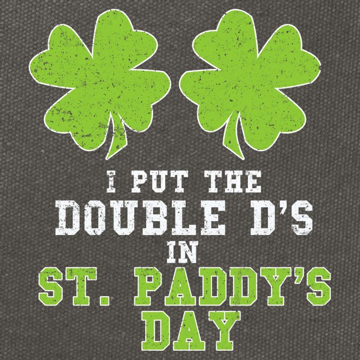 Double Ds On St Paddys Day Shamrock Funny Patricks Cotton Canvas Backpack