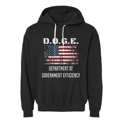 D.O.G.E. Department Of Government Efficiency Satirical Humor Garment-Dyed Fleece Hoodie