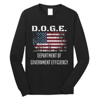 D.O.G.E. Department Of Government Efficiency Satirical Humor Long Sleeve Shirt