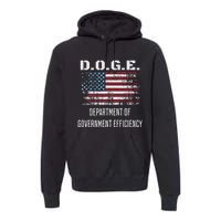 D.O.G.E. Department Of Government Efficiency Satirical Humor Premium Hoodie