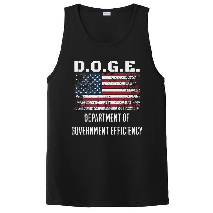 D.O.G.E. Department Of Government Efficiency Satirical Humor PosiCharge Competitor Tank