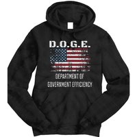 D.O.G.E. Department Of Government Efficiency Satirical Humor Tie Dye Hoodie