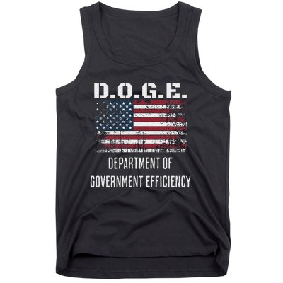 D.O.G.E. Department Of Government Efficiency Satirical Humor Tank Top