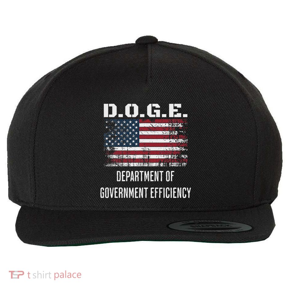 D.O.G.E. Department Of Government Efficiency Satirical Humor Wool Snapback Cap