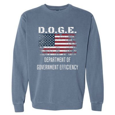 D.O.G.E. Department Of Government Efficiency Satirical Humor Garment-Dyed Sweatshirt