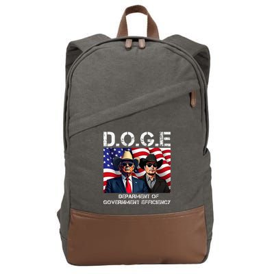 D.O.G.E Department Of Government Efficiency Cotton Canvas Backpack