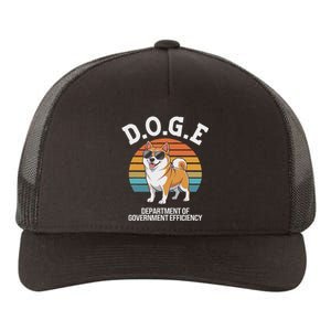 Doge Department Of Government Efficiency Cute Shiba Inu Dog Yupoong Adult 5-Panel Trucker Hat