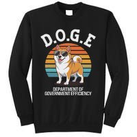 Doge Department Of Government Efficiency Cute Shiba Inu Dog Sweatshirt