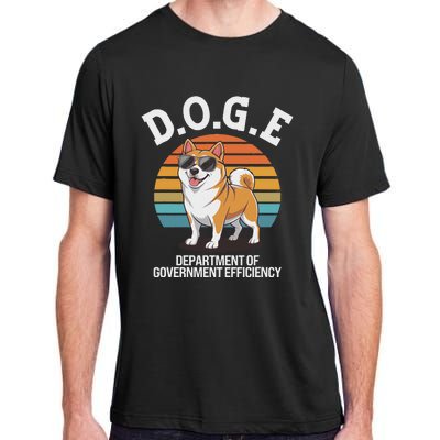 Doge Department Of Government Efficiency Cute Shiba Inu Dog Adult ChromaSoft Performance T-Shirt